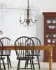 Cal® Lighting & Accessories Antigo 3-Light Antigo Rattan/Crystal Chandelier-1