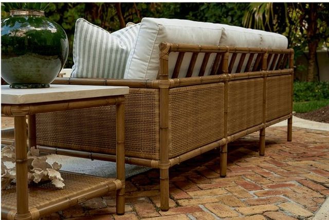 Lane Venture® Brooks Outdoor Aluminum/Wicker Sofa-3