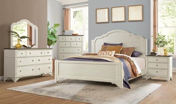 Riverside Furniture Grand Haven Feathered White/Rich Charcoal 7-Drawer Dresser-1