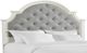 Elements International Eastwood Youth White King Upholstered Panel Bed -1