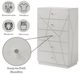 ACME Furniture Esther White/Silver High Gloss Chest-5