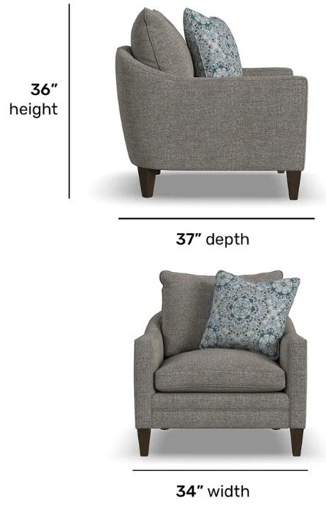 Flexsteel® Customizable Eleanora Fabric Chair-2