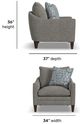 Flexsteel® Customizable Eleanora Fabric Chair-2