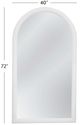 Bassett Mirror Vega Matte White Floor Mirror-4
