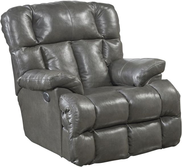 Catnapper® Victor Steel Power Lay Flat Chaise Recliner-0