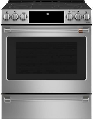 Café™ 30" Stainless Steel Slide-In Electric Range