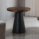 Furniture of America® Surdal Black/Brown End Table with Black Base-1