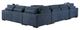 Homelegance® Raife 4-Piece Blue Sectional with Left Chaise-5