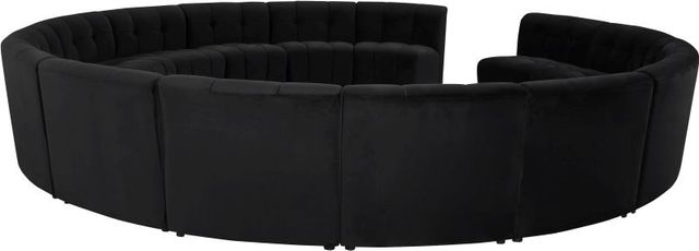Meridian Furniture Limitless 15-Piece Black Velvet Modular Sectional-1