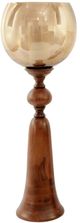 Harp & Finial® Puri Natural Brown/Smoke Large Candle Holder-0