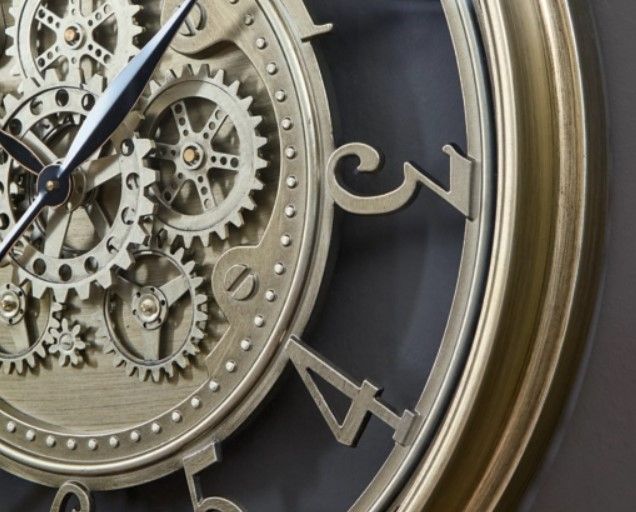 Signature Design by Ashley® Gilover Champagne Wall Clock-2