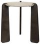 Uttermost® Talud Brown/Gray/White Side Table with Dark Bronze Legs-0