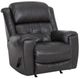 Franklin™ Clyde Holt Slate Manual Rocker Recliner-0