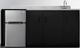 Summit® 72" Black and Stainless Steel All-In-One Kitchenette-0