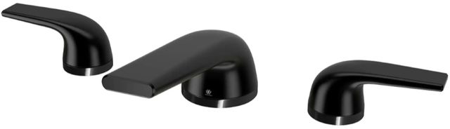DXV Modulus Matte Black Widespread Two-Handle Bathroom Faucet with Lever Handles-1
