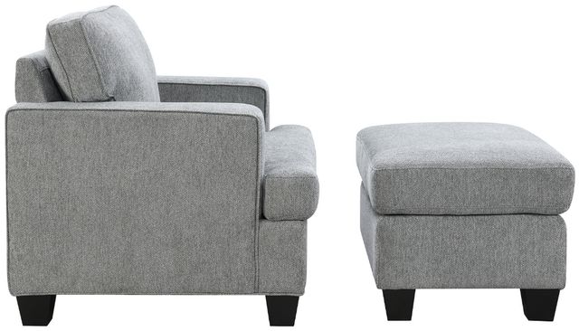Intercon Baldwin Dalton Graphite Ottoman-3