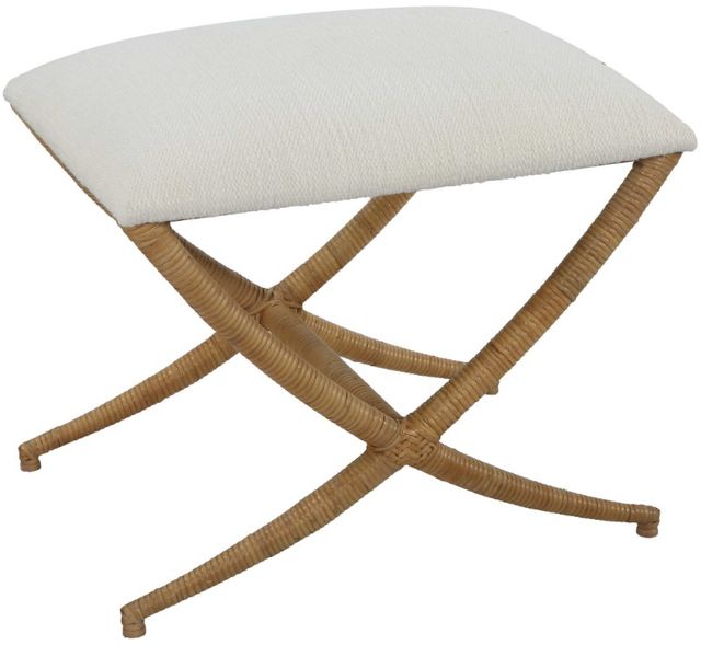 Uttermost® Expedition White Small Bench-0