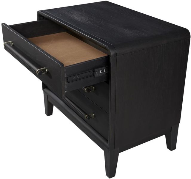 Bernards Elure Peppercorn 3-Drawer Nightstand-4