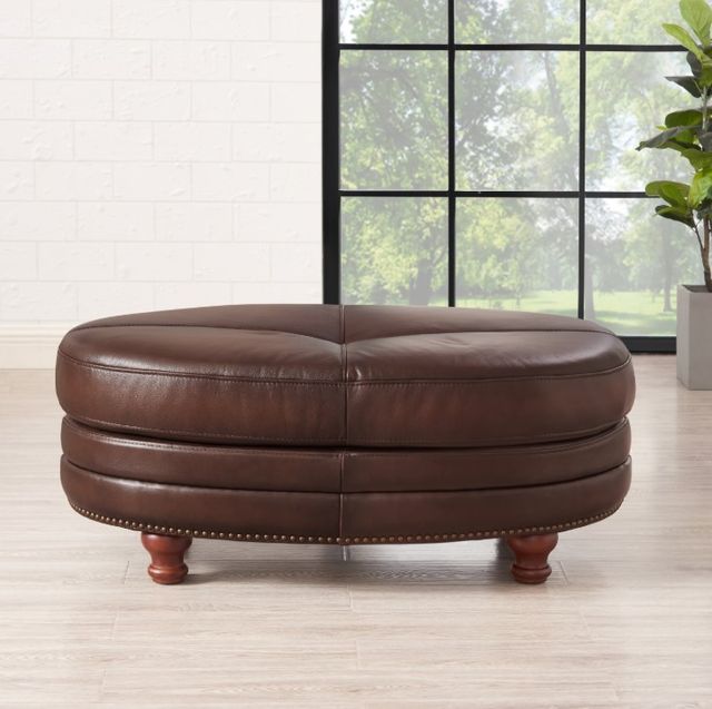 Hydeline® Belfast Caramel Brown Ottoman-2