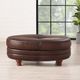 Hydeline® Belfast Caramel Brown Ottoman-2