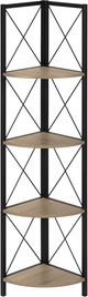 Monarch Specialties Inc. Black/Dark Taupe Bookcase-0