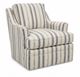 Craftmaster® Striped Swivel Accent Chair-0