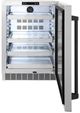 ZLINE Autograph Edition Touchstone 5.2 Cu. Ft. Stainless Steel Freestanding Beverage Center with Matte Black Handle-1