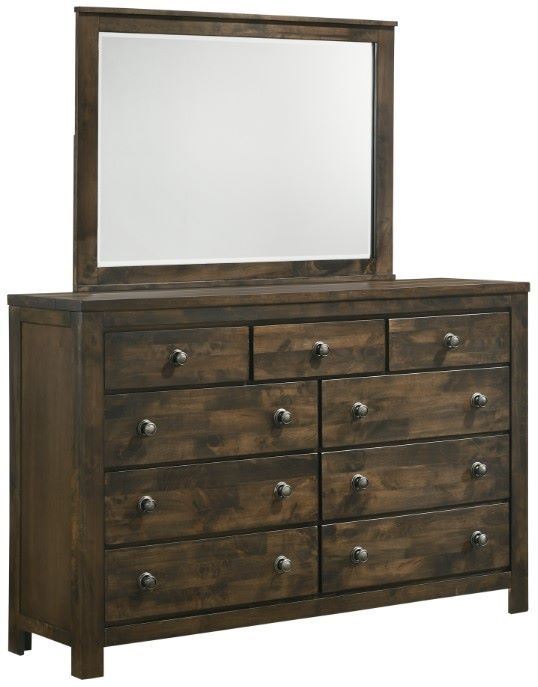 New Classic® Home Furnishings Blue Ridge 4-Piece Rustic Gray California King Panel Bedroom Set-3