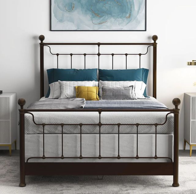Wesley Allen Customizable Tucker Queen Iron Bed-1