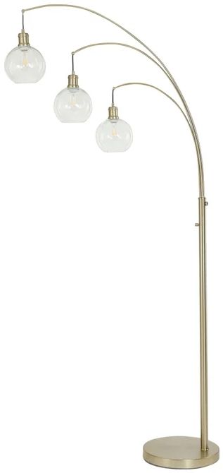 Stylecraft Warm Brushed Steel Floor Lamp-0