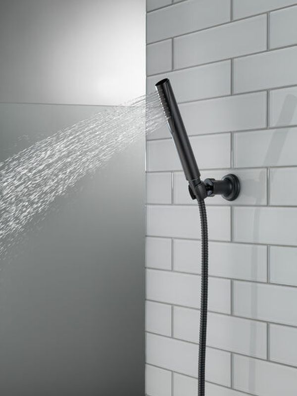 Delta Compel® Matte Black Premium Single-Setting Adjustable Wall Mount Hand Shower-1