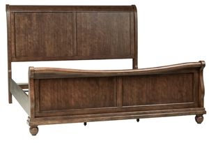 Liberty Furniture Rustic Traditions Rustic Cherry Queen Sleigh Bed