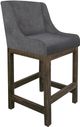 International Furniture Direct Gray Iron Gray Upholstered Barstool-0