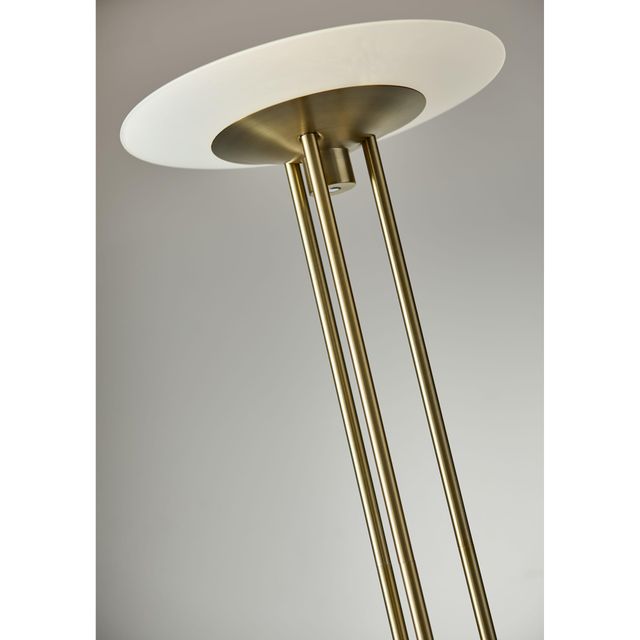 Adesso® Newton Antique Brass LED Torchiere-2