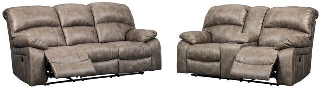 Signature Design by Ashley® Dunwell 2-Piece Driftwood Living Room Set with Power Reclining Sofa-0