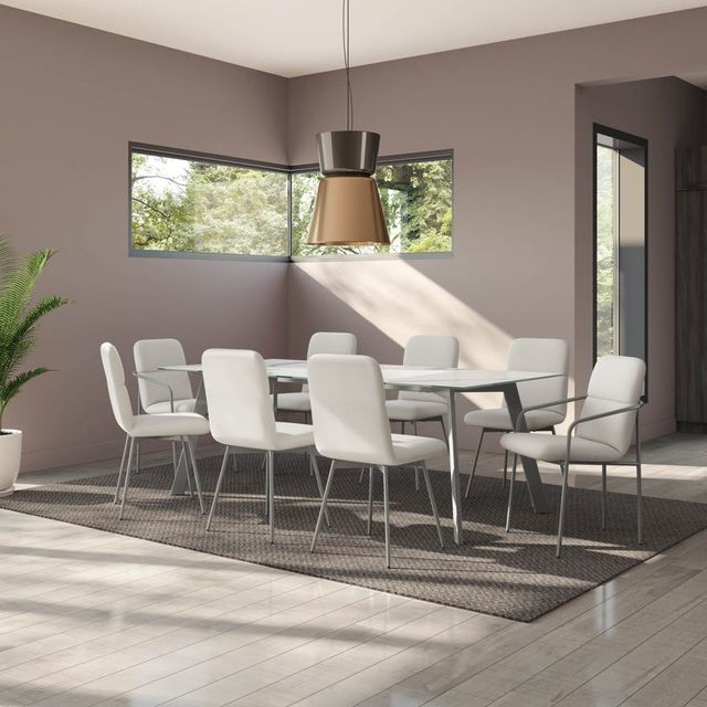 Amisco Customizable Lidya 84" Black Italian Porcelain Dining Table-3