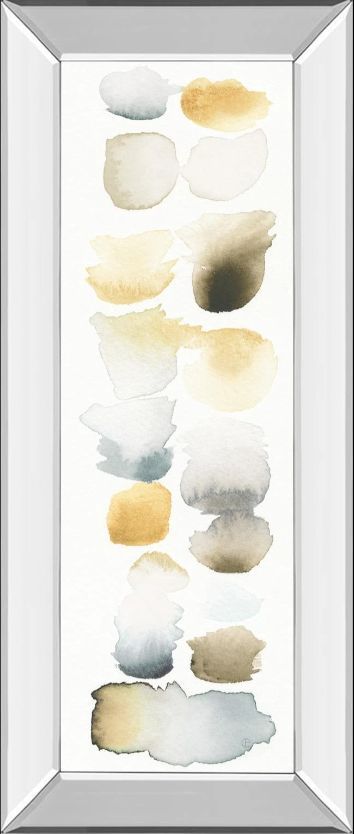 Classy Art Watercolor Swatch Panel Il by Elyse De Neige Mirror Framed ...