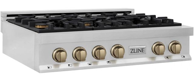 ZLINE Autograph Edition 36" Satin Stainless Steel Gas Rangetop-1
