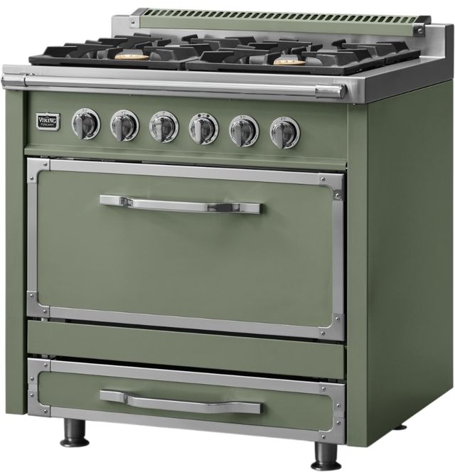 Viking® Tuscany 36" Eucalyptus Pro Style Dual Fuel Range-2