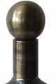 Crestview Collection Antique Bronze/Brass Large Ritz Covered Urn-1