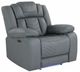 Global Furniture USA U7068 3-Piece Gray Power Reclining Living Room Seating Set-4