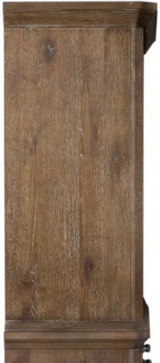Liberty Furniture Artisan Prairie Aged Oak Sliding Door Hutch-2