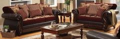 Furniture of America® Franklin 2-Piece Burgundy/Espresso Set