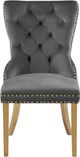 Meridian Furniture Carmen Gray Velvet Dining Chair-1