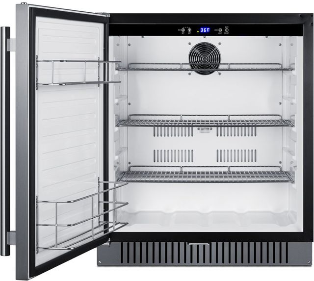 Summit® 27" 4.2 Cu. Ft. Stainless Steel Built-In Under The Counter Refrigerator -1