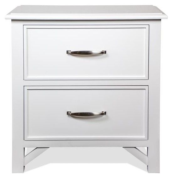 Riverside Furniture Talford Cotton 2-Drawer Nightstand-1