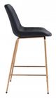 Zuo® Tony Black and Gold Counter Chair-2