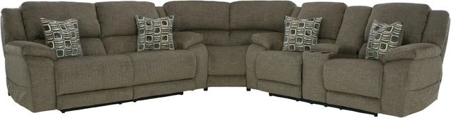 HomeStretch Gray Power Reclining Sectional-3