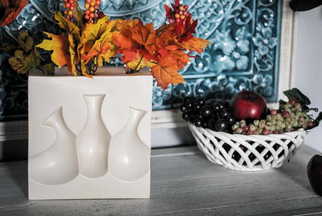 Deco Marche White Ceramic Vase-3