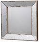 A & B Home Speckled Silver Square Vintage Mirror-0